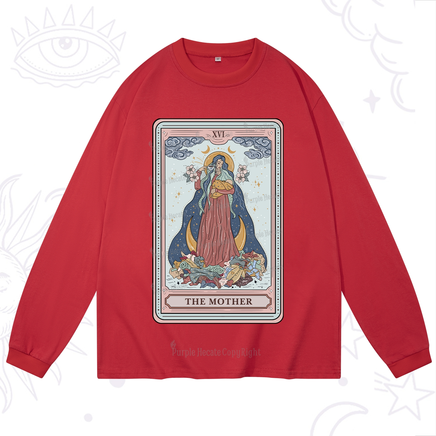 Purplehecate The Mother Tarot Long Sleeve T-Shirt
