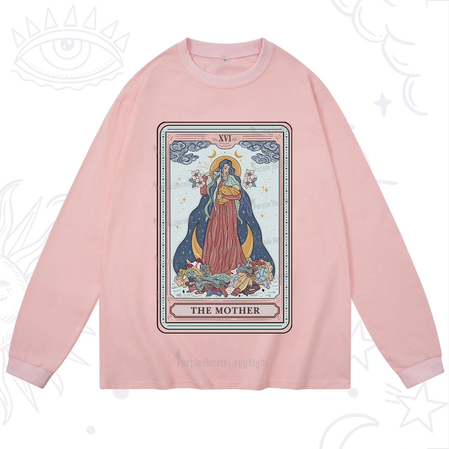 Purplehecate The Mother Tarot Long Sleeve T-Shirt