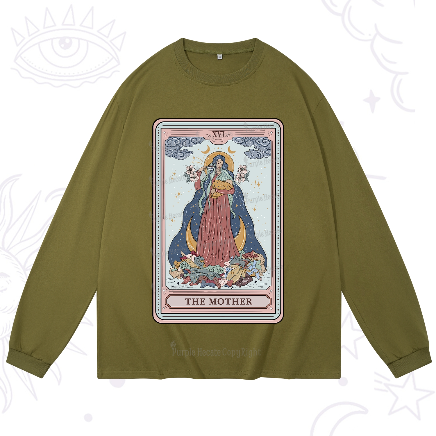 Purplehecate The Mother Tarot Long Sleeve T-Shirt