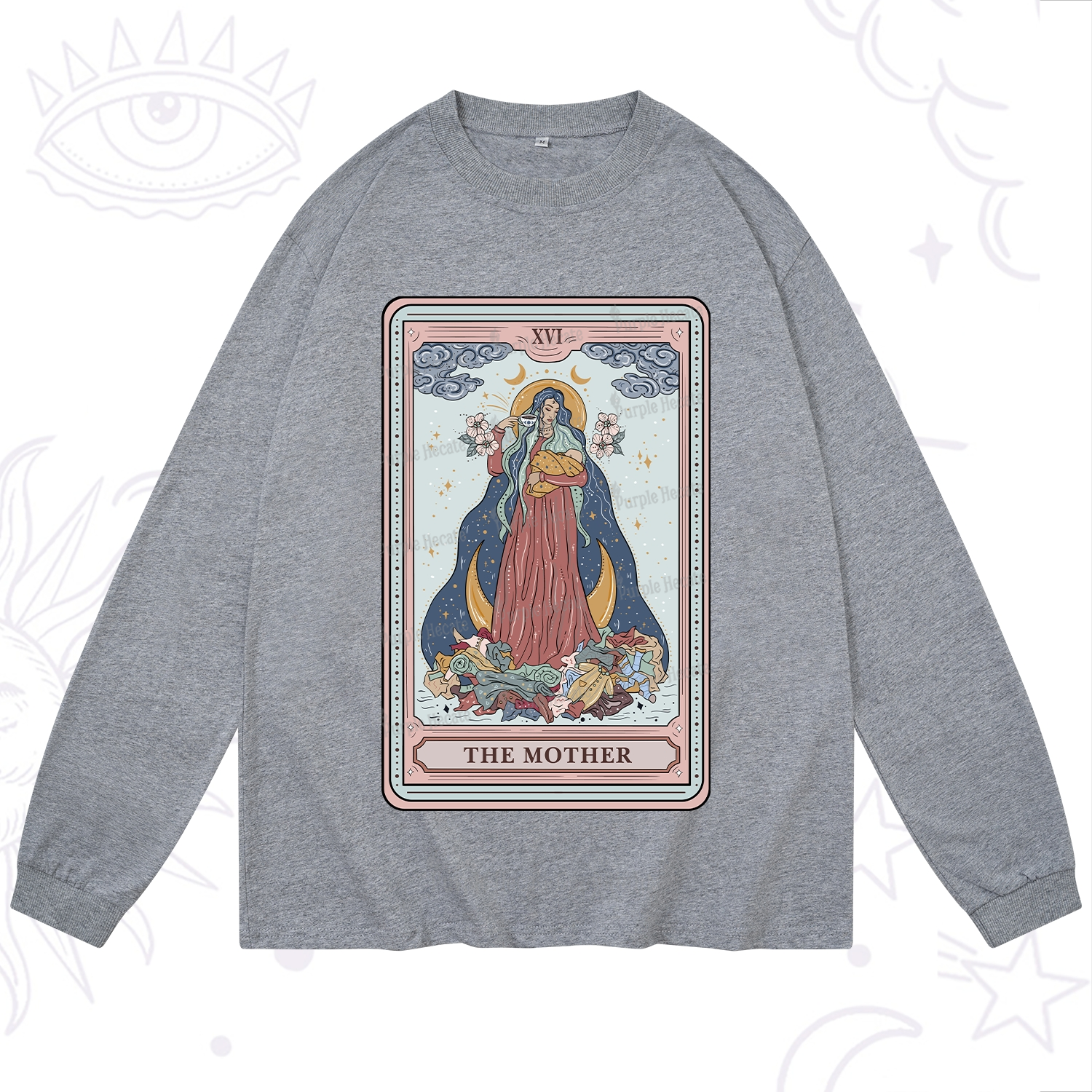 Purplehecate The Mother Tarot Long Sleeve T-Shirt
