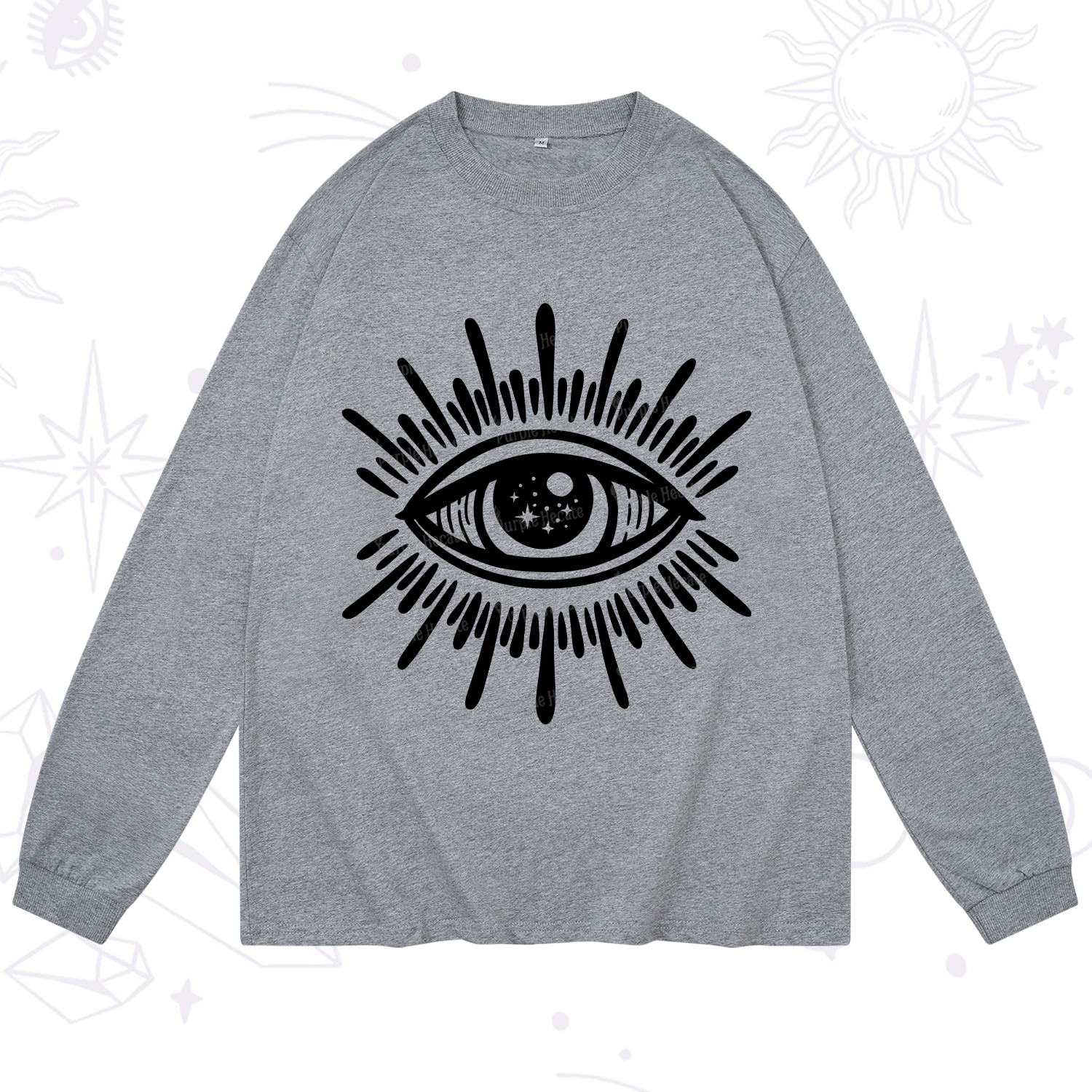 Purplehecate Evil Eye Long Sleeve T-Shirt