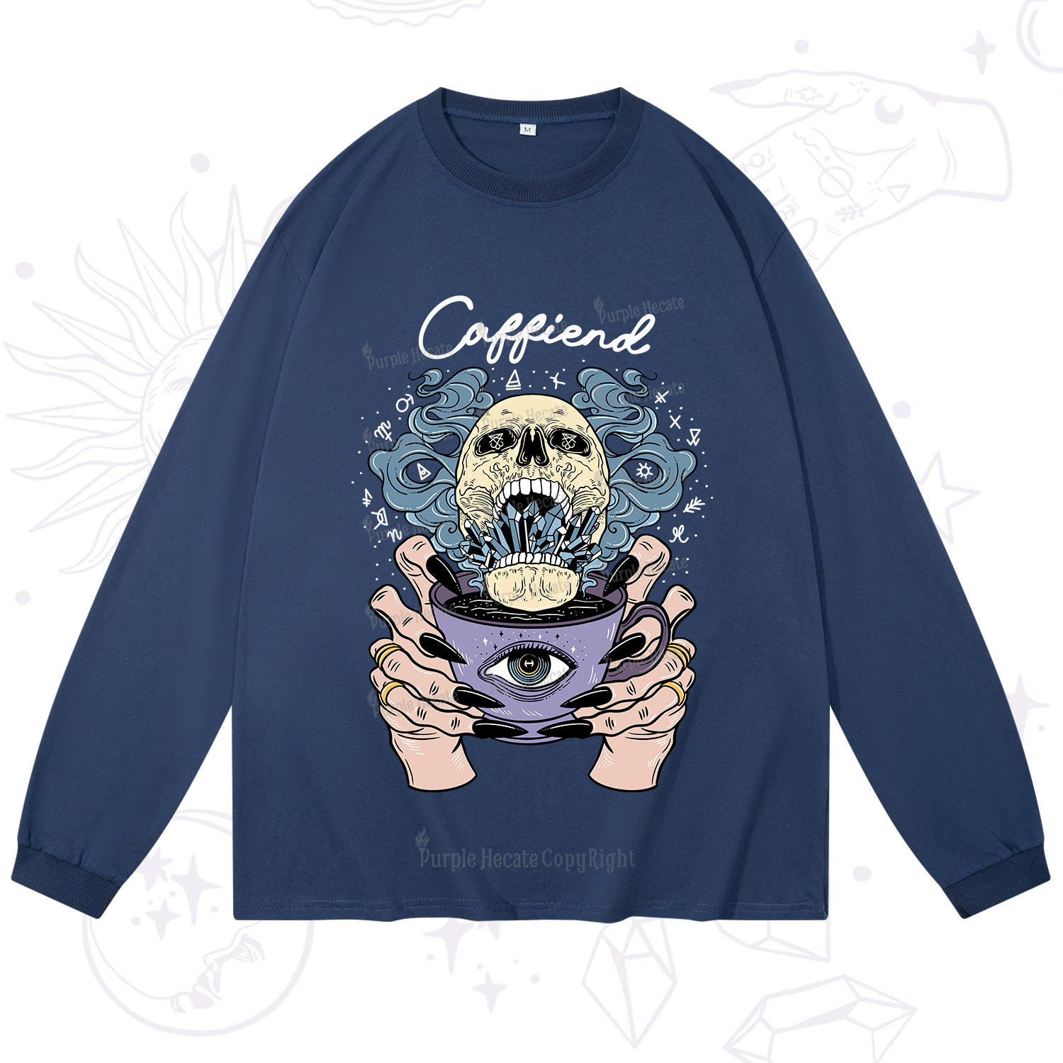 Purplehecate Caffiend Long Sleeve T-Shirt