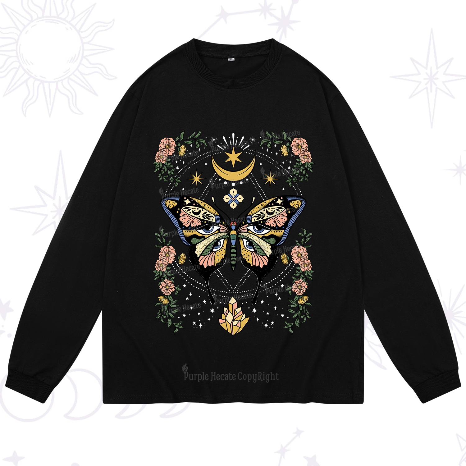 Purplehecate I Am Opening Long Sleeve T-Shirt