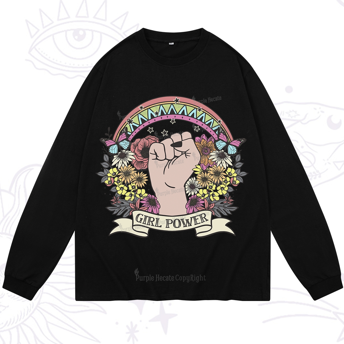 Purplehecate Girl Power Long Sleeve T-Shirt