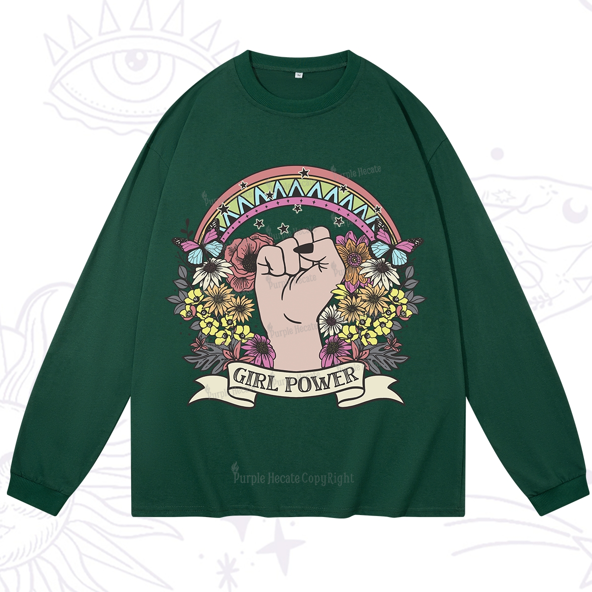 Purplehecate Girl Power Long Sleeve T-Shirt