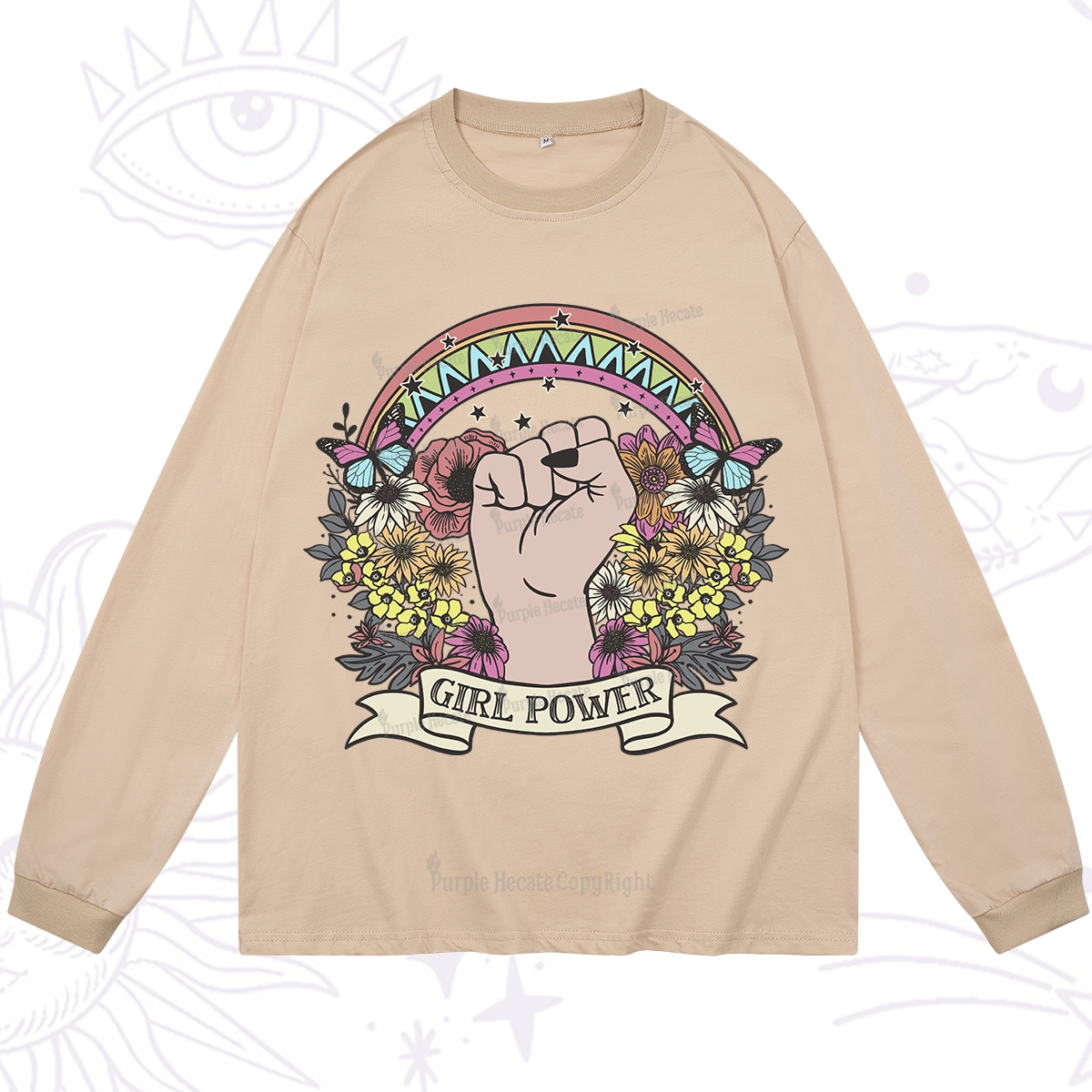 Purplehecate Girl Power Long Sleeve T-Shirt