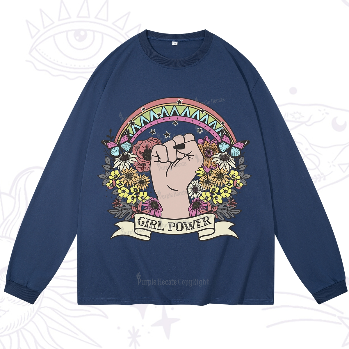 Purplehecate Girl Power Long Sleeve T-Shirt