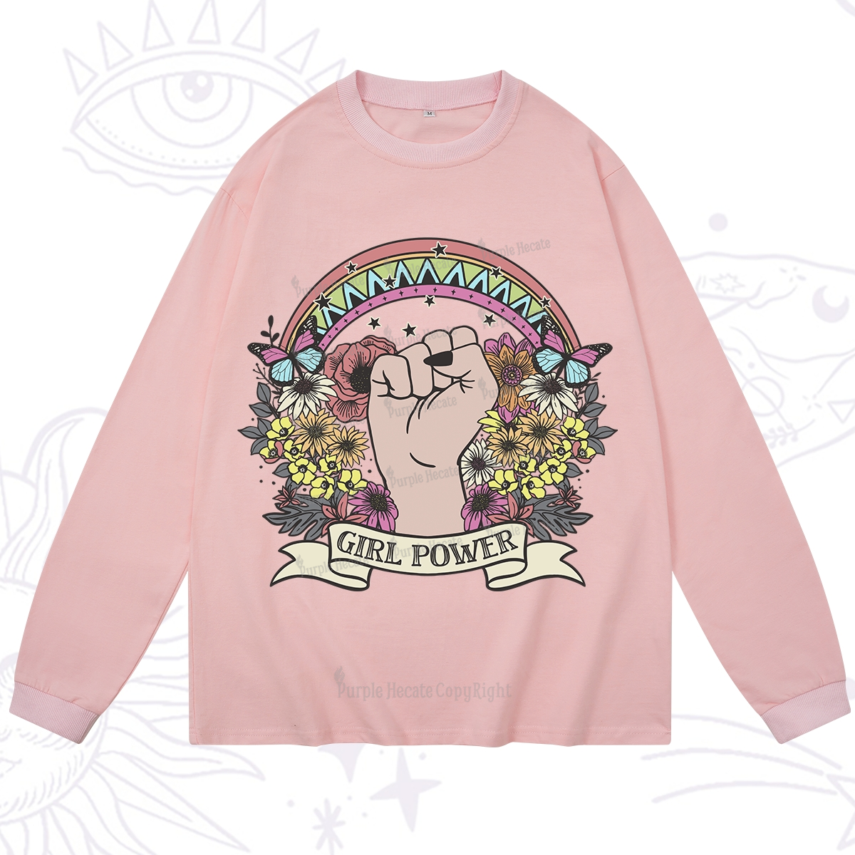 Purplehecate Girl Power Long Sleeve T-Shirt