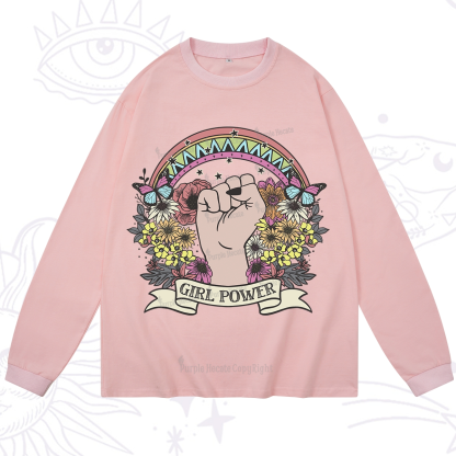 Purplehecate Girl Power Long Sleeve T-Shirt