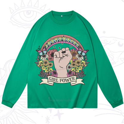 Purplehecate Girl Power Long Sleeve T-Shirt
