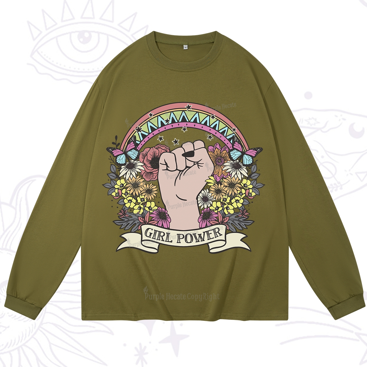 Purplehecate Girl Power Long Sleeve T-Shirt