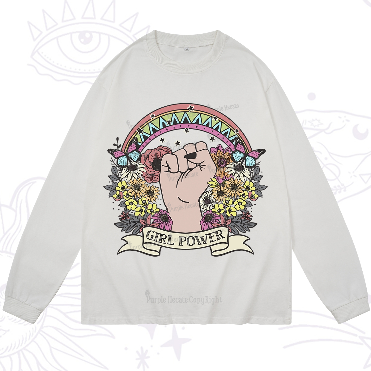 Purplehecate Girl Power Long Sleeve T-Shirt
