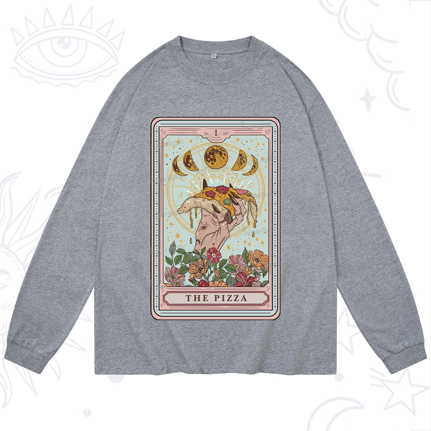 Purplehecate The Pizza Tarot Long Sleeve T-Shirt