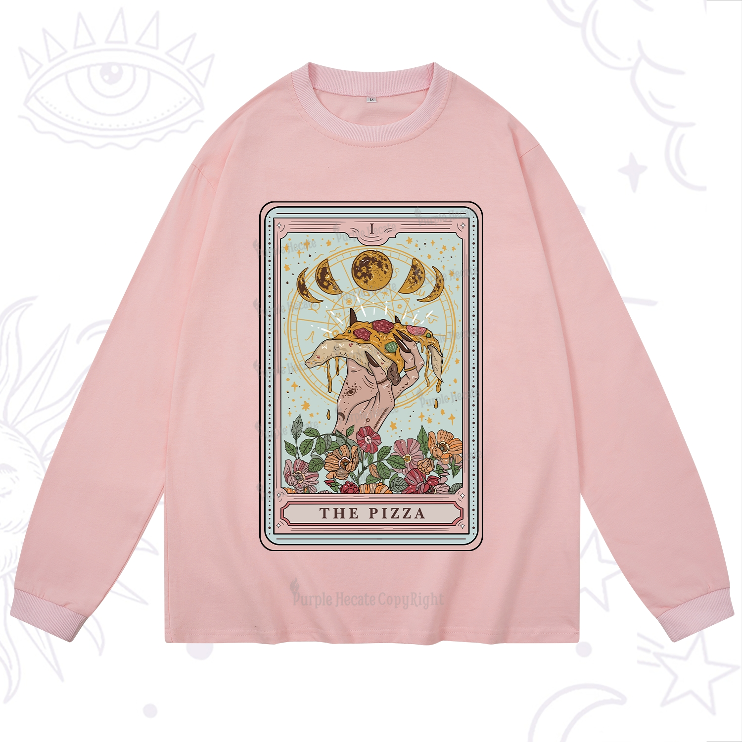 Purplehecate The Pizza Tarot Long Sleeve T-Shirt