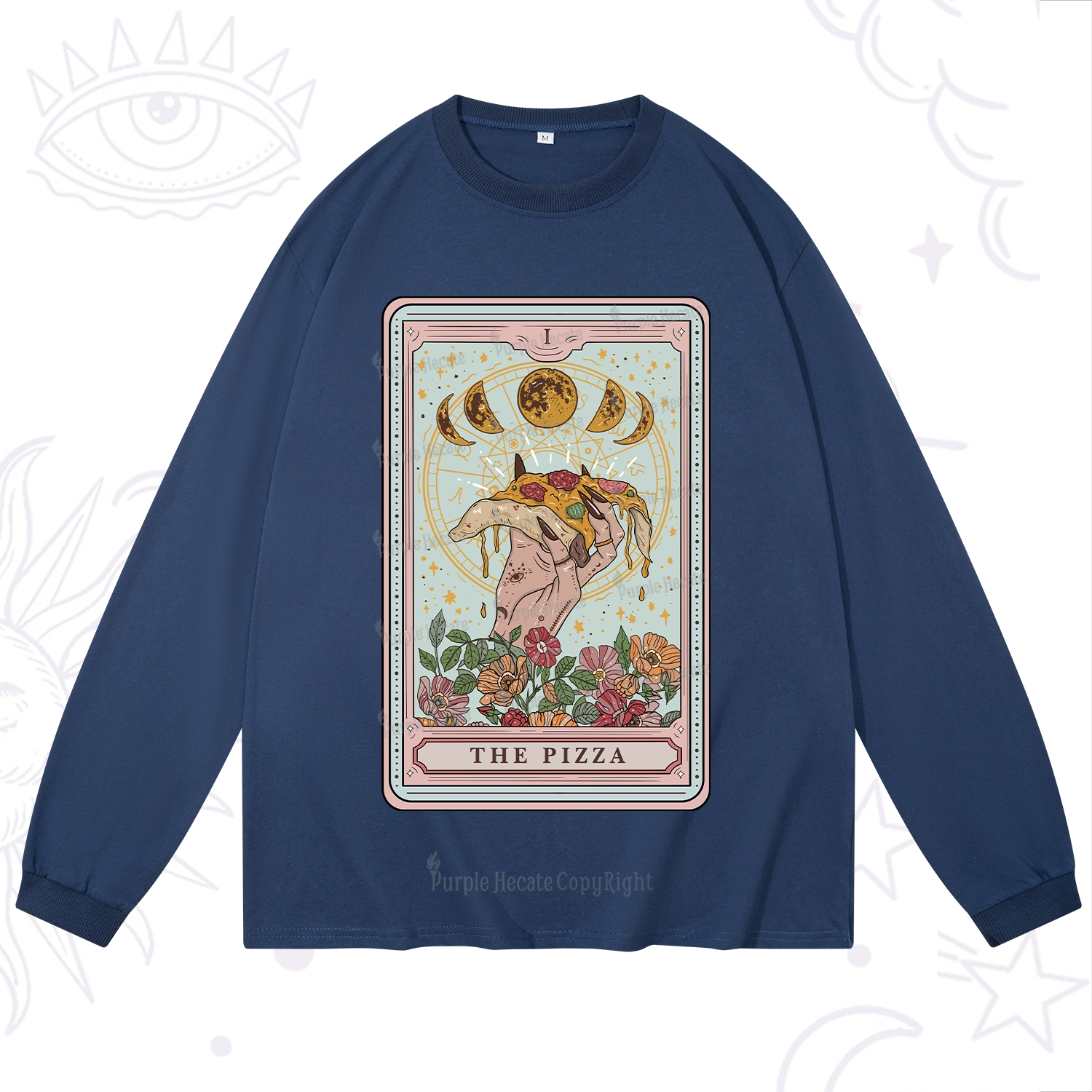 Purplehecate The Pizza Tarot Long Sleeve T-Shirt