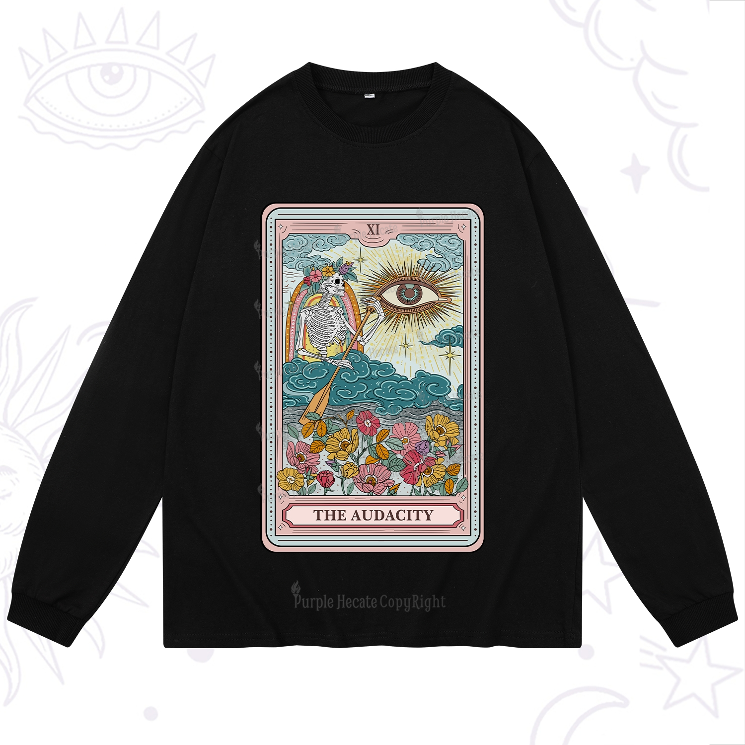 Purplehecate The Audacity Tarot Long Sleeve T-Shirt
