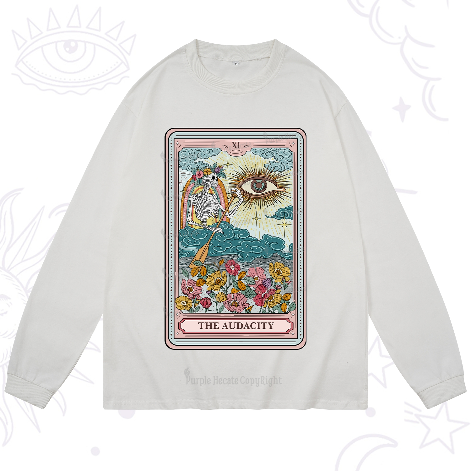 Purplehecate The Audacity Tarot Long Sleeve T-Shirt