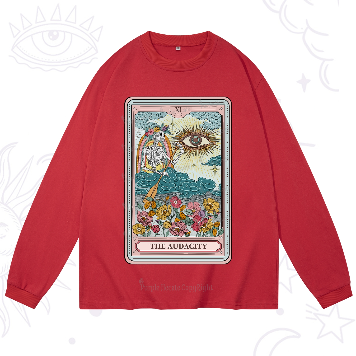 Purplehecate The Audacity Tarot Long Sleeve T-Shirt