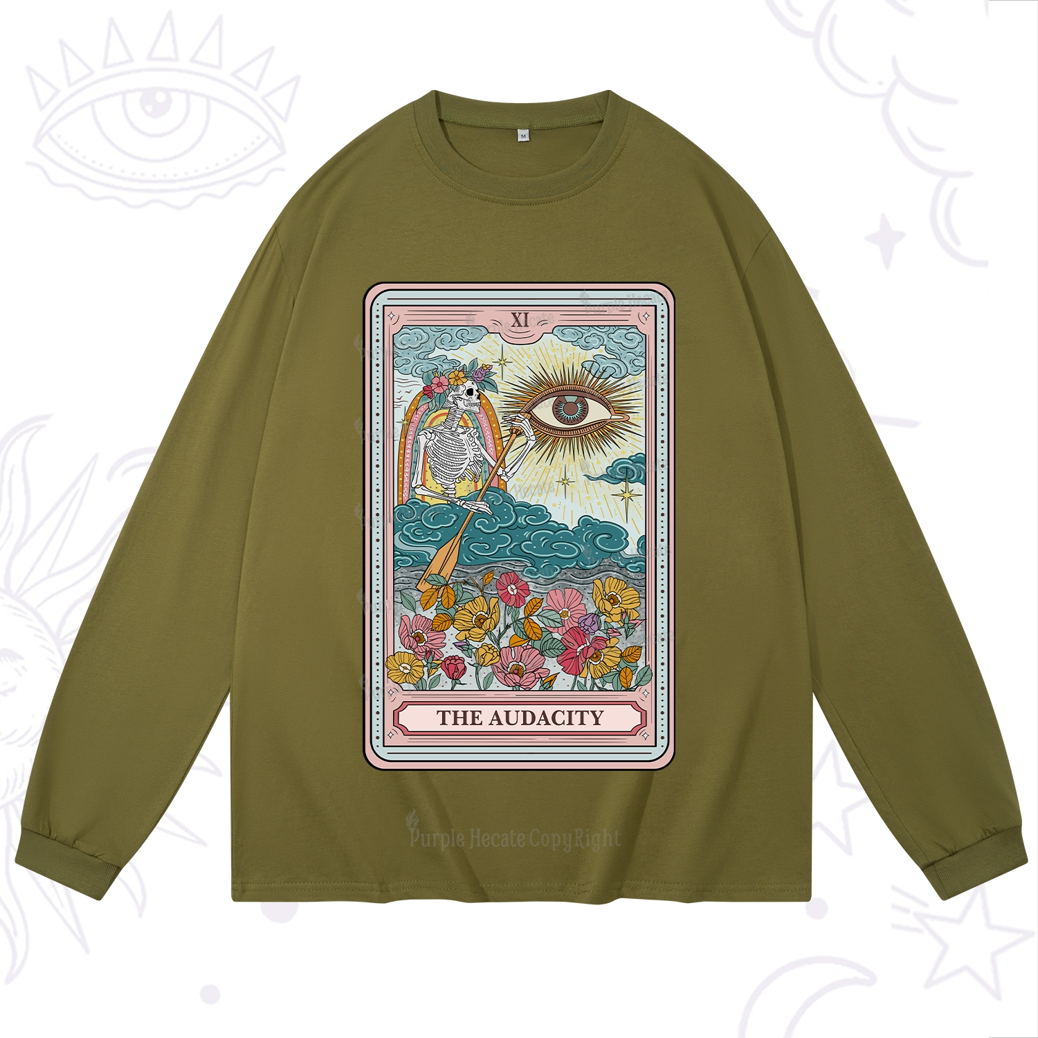 Purplehecate The Audacity Tarot Long Sleeve T-Shirt