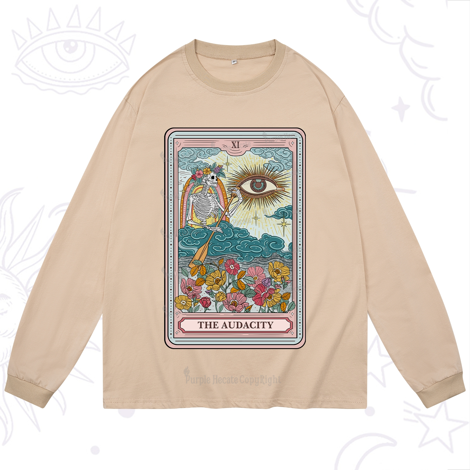 Purplehecate The Audacity Tarot Long Sleeve T-Shirt