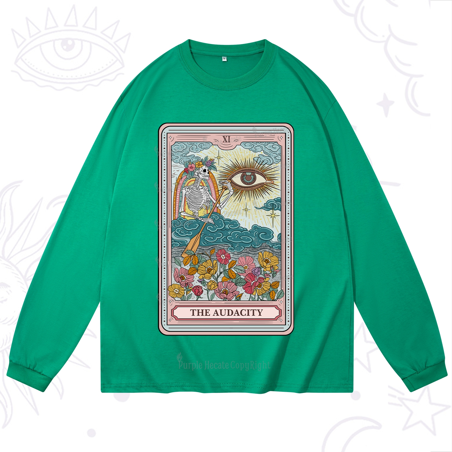 Purplehecate The Audacity Tarot Long Sleeve T-Shirt