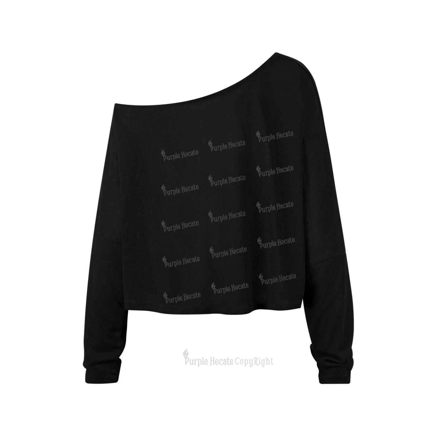 Purplehecate Houston I am the problem One Shoulder Long Sleeve Shirt