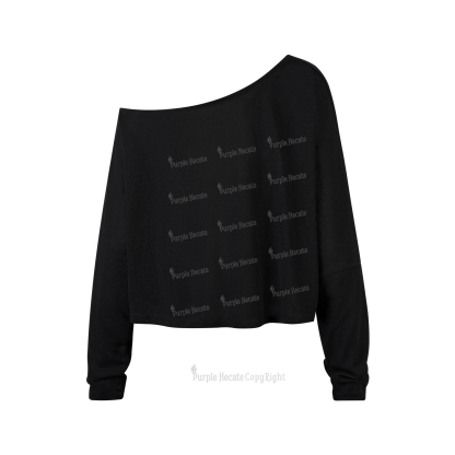 Purplehecate Houston I am the problem One Shoulder Long Sleeve Shirt