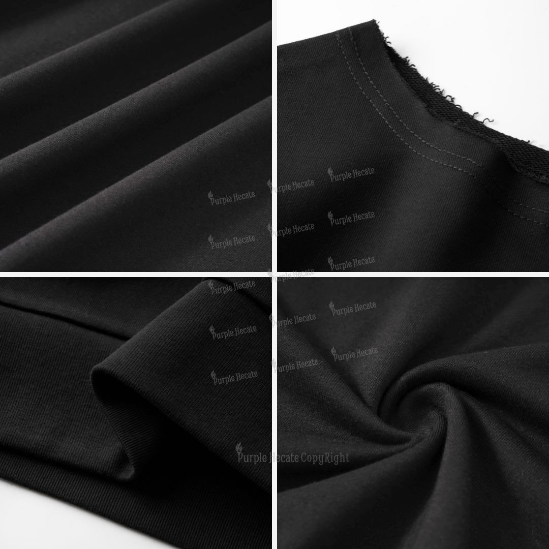 Purplehecate The Cat Witch Mom Tarot  One Shoulder Long Sleeve Shirt