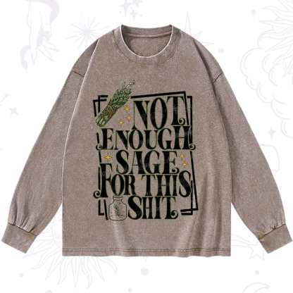 Purplehecate  Smudge for This Shit Washed Long Sleeve Shirt