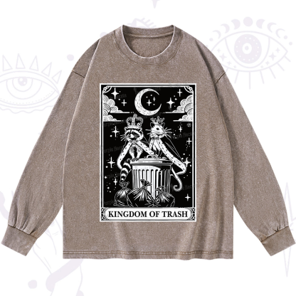Purplehecate The Kingdom Of Trash Tarot Washed Long Sleeve Shirt