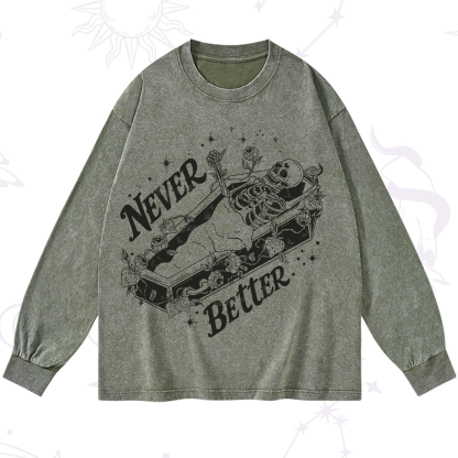 Purplehecate Never Better Washed Long Sleeve Shirt