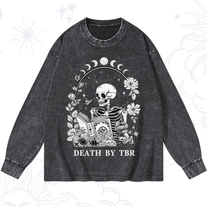 Purplehecate Death By TBR Washed Long Sleeve Shirt