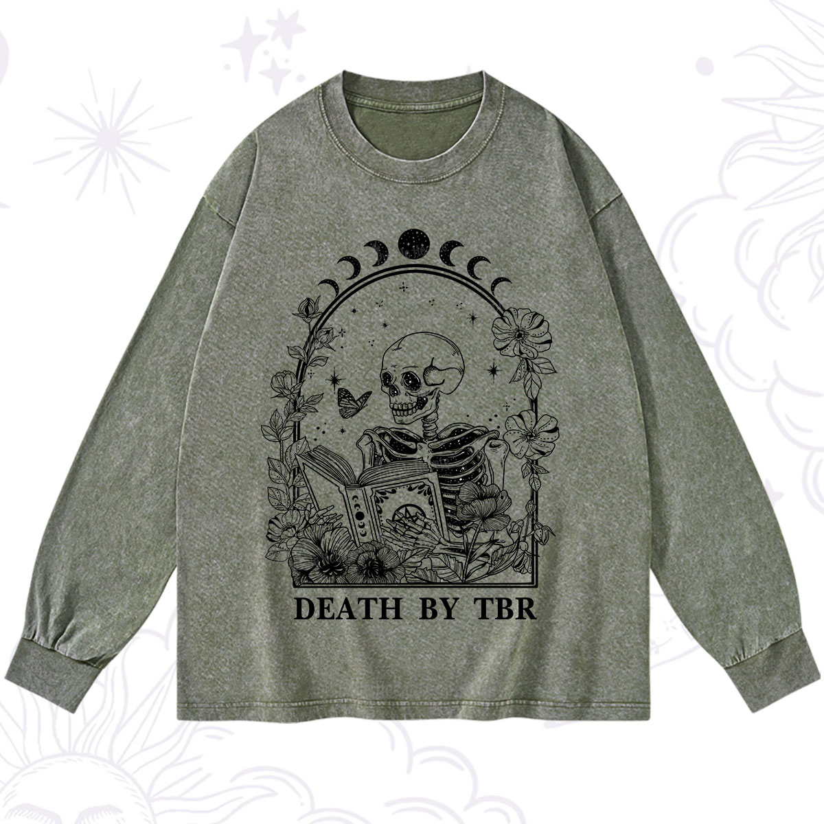 Purplehecate Death By TBR Washed Long Sleeve Shirt