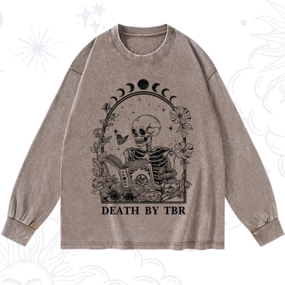 Purplehecate Death By TBR Washed Long Sleeve Shirt