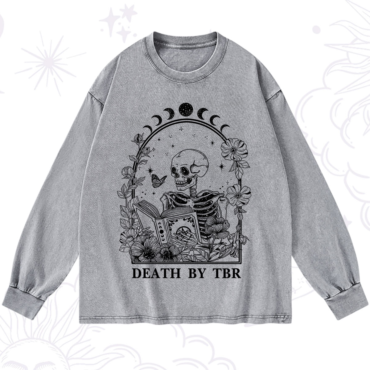 Purplehecate Death By TBR Washed Long Sleeve Shirt