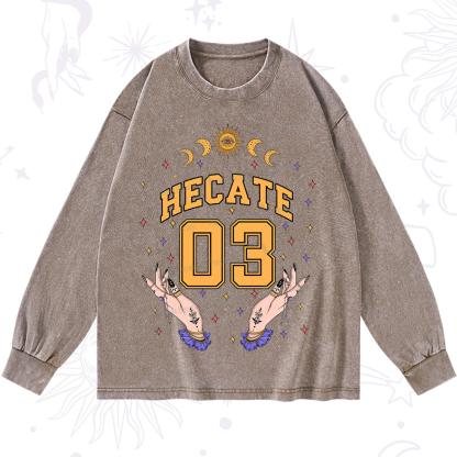 Purplehecate Hecate Moonlight Sorcery Washed Long Sleeve Shirt