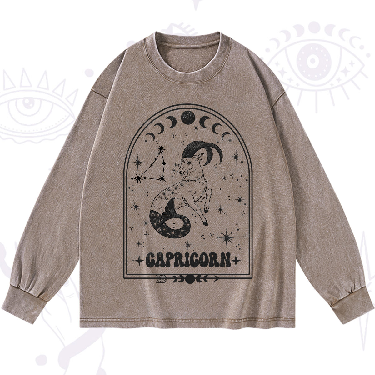 Purplehecate Zodiac Capricorn Under the Stars Washed Long Sleeve Shirt
