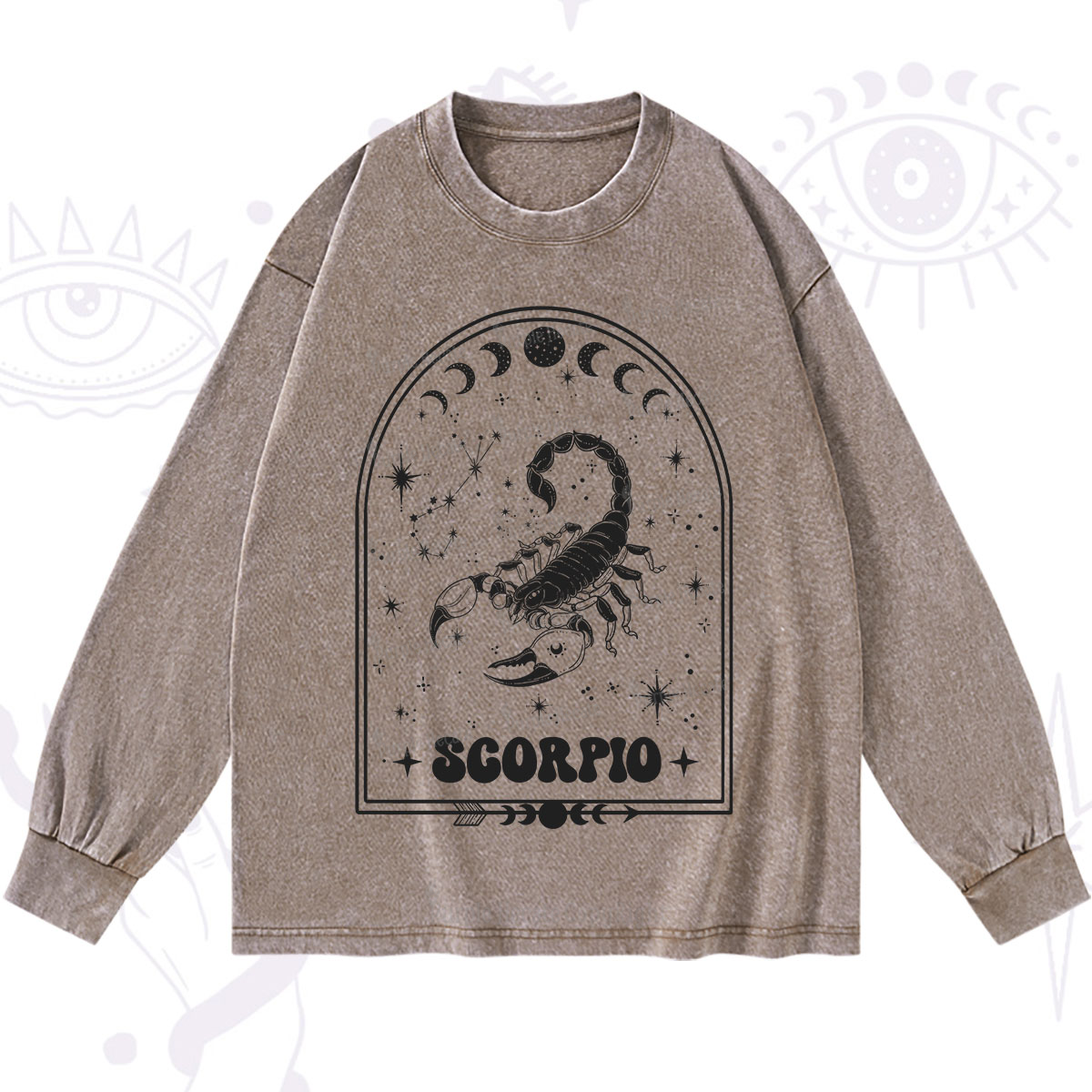 Purplehecate Zodiac Scorpio Under the Stars Washed Long Sleeve Shirt