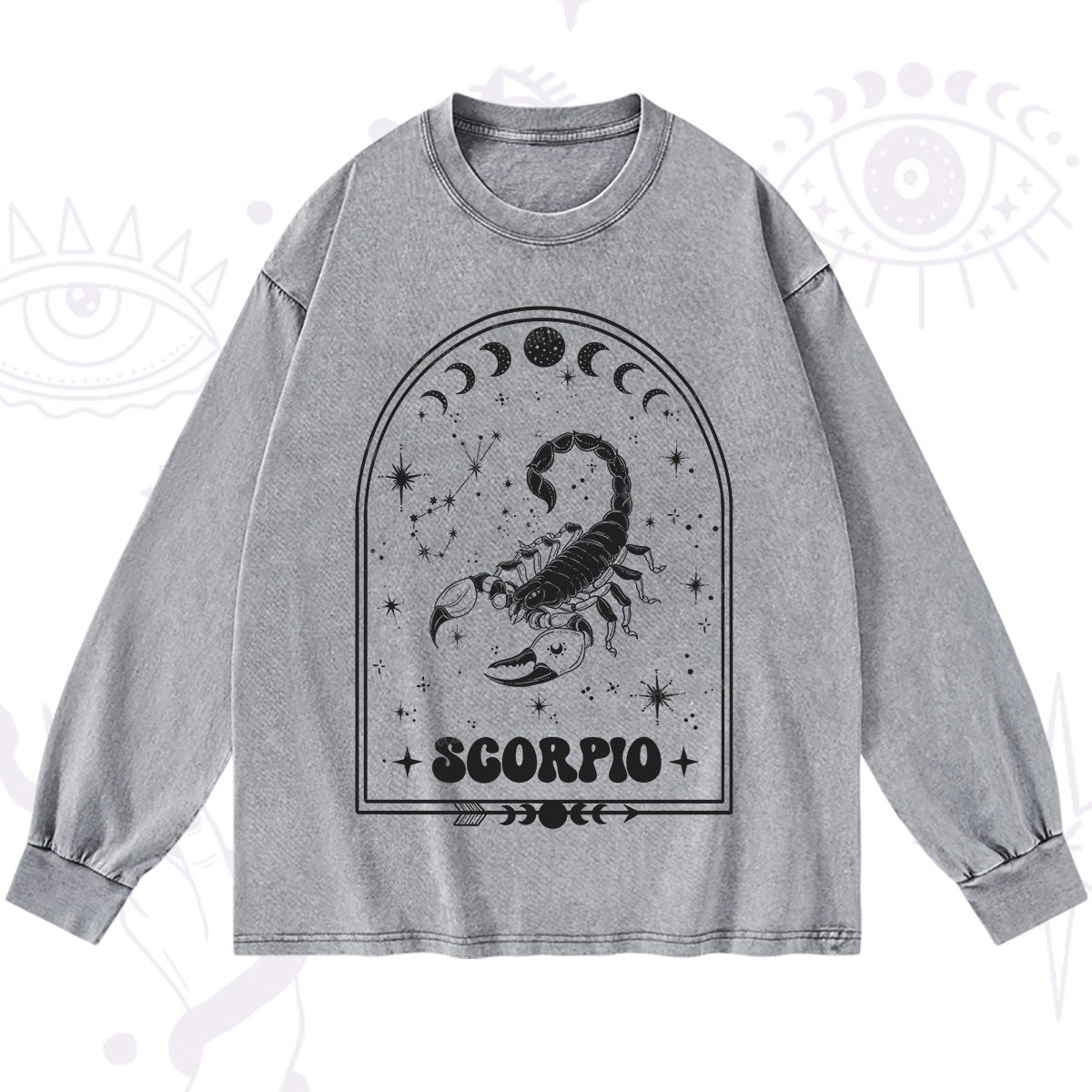 Purplehecate Zodiac Scorpio Under the Stars Washed Long Sleeve Shirt