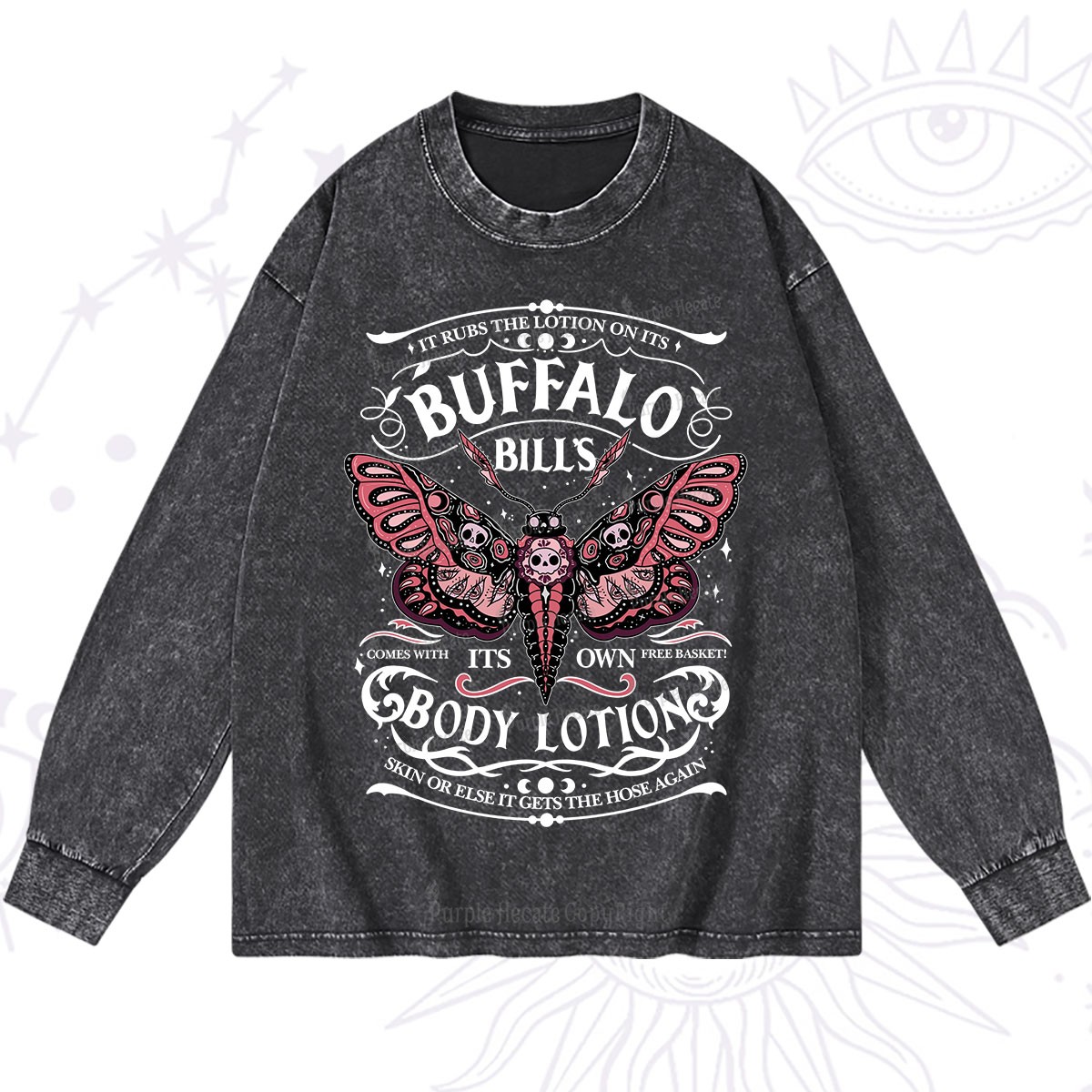Purplehecate Buffalo Bill's Body Lotion Washed Long Sleeve Shirt