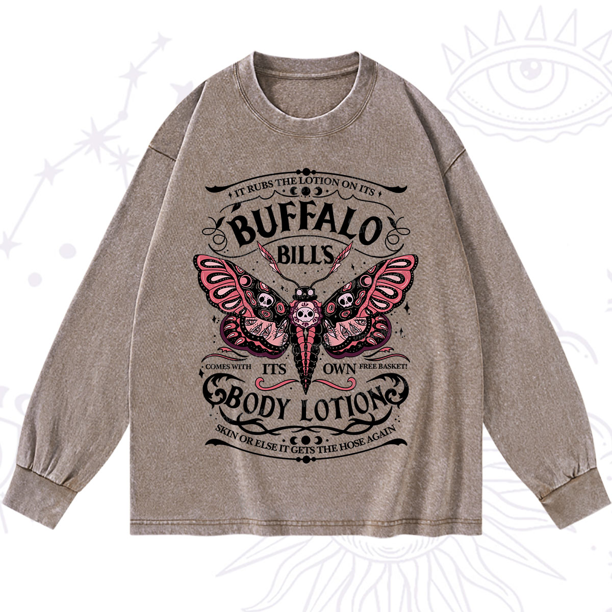 Purplehecate Buffalo Bill's Body Lotion Washed Long Sleeve Shirt