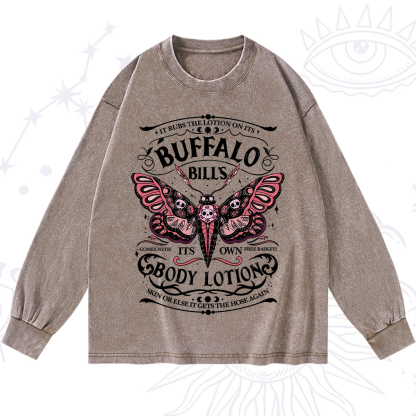 Purplehecate Buffalo Bill's Body Lotion Washed Long Sleeve Shirt
