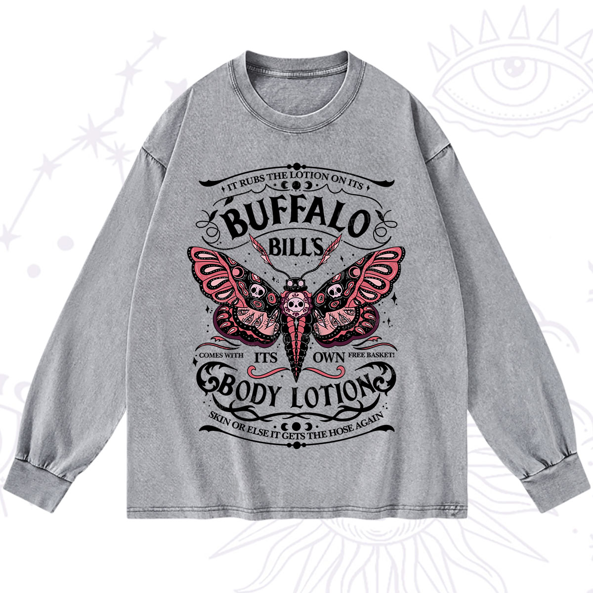 Purplehecate Buffalo Bill's Body Lotion Washed Long Sleeve Shirt