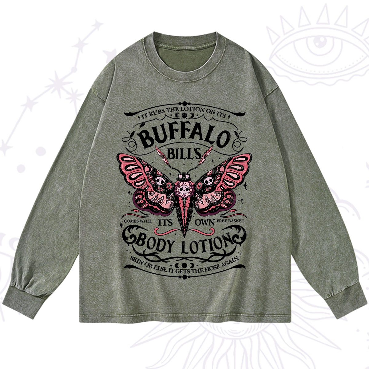 Purplehecate Buffalo Bill's Body Lotion Washed Long Sleeve Shirt
