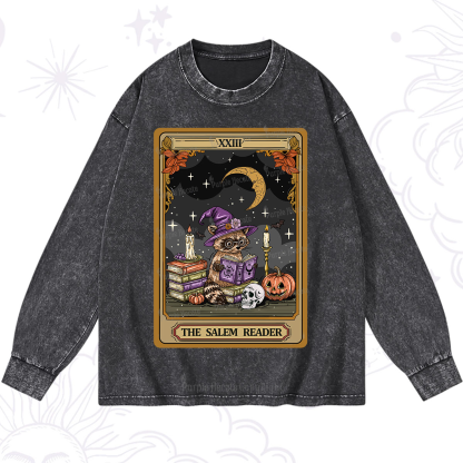 Purplehecate The Salem Reader Tarot Washed Long Sleeve Shirt