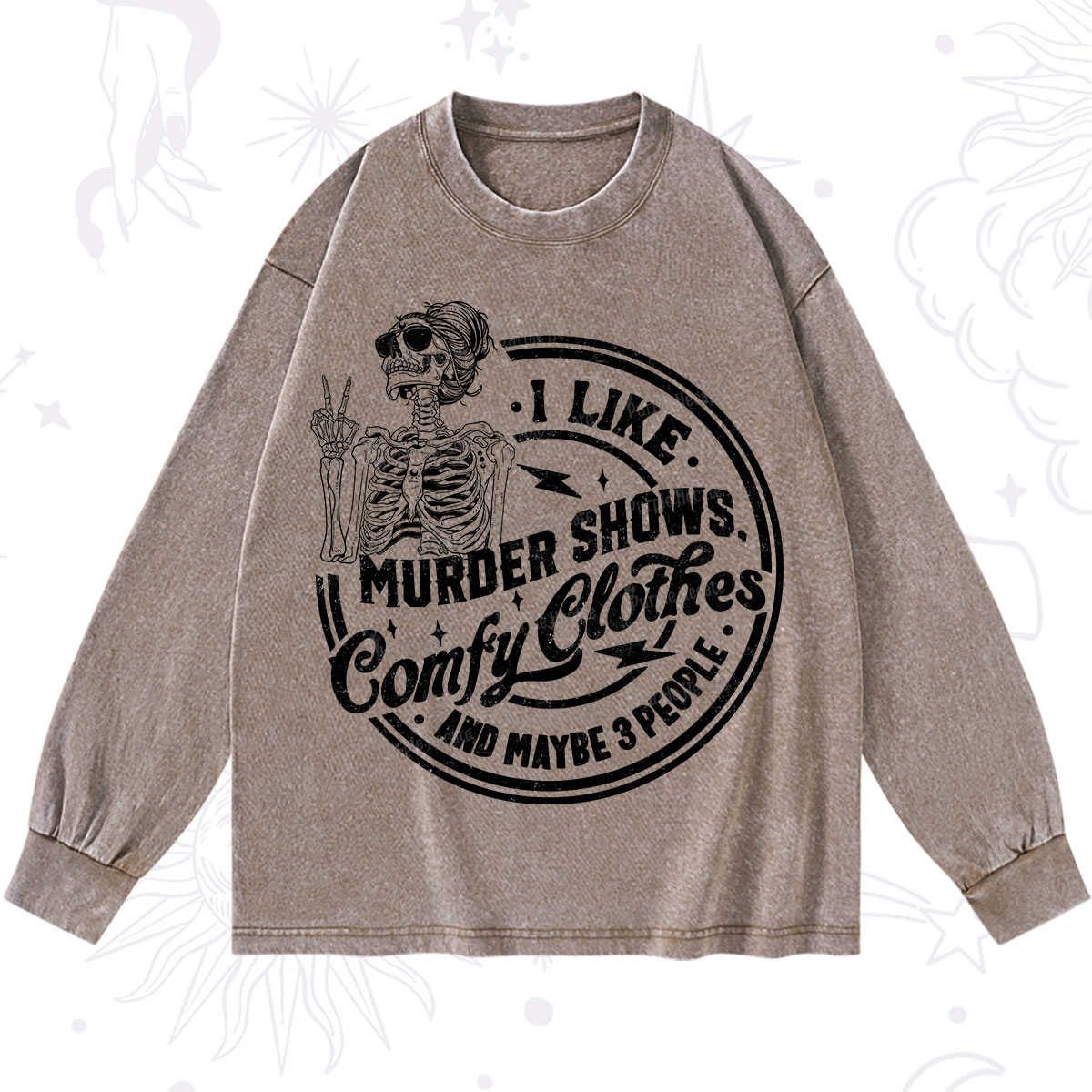 Purplehecate I Like Murder Shows Comfy Clothes And Maybe 3 People Washed Long Sleeve Shirt