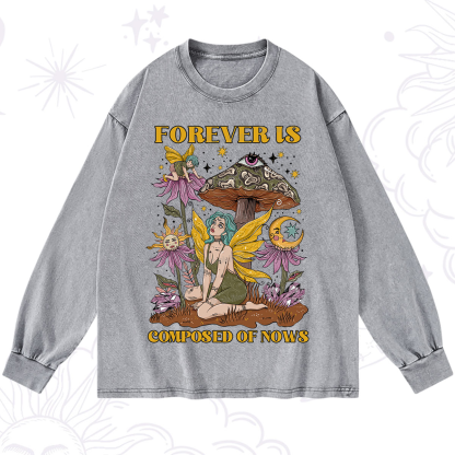 Purplehecate Forever Is Composed Of Nows Washed Long Sleeve Shirt
