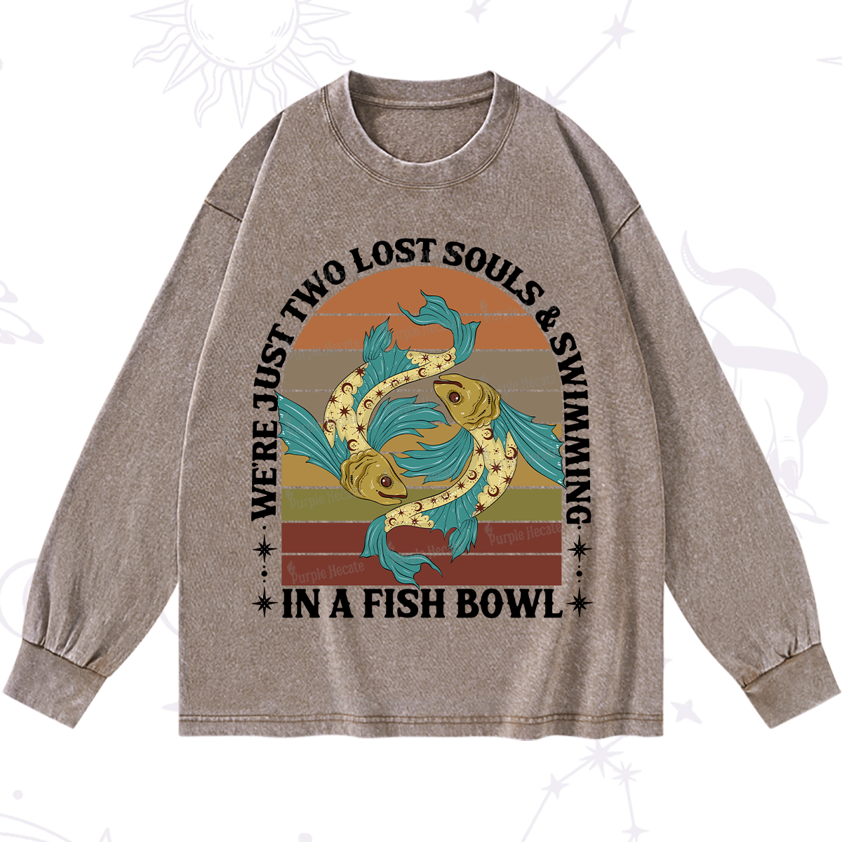 Purplehecate We're Just Two Lost Souls Swimming In A Fish Bowl Washed Long Sleeve Shirt