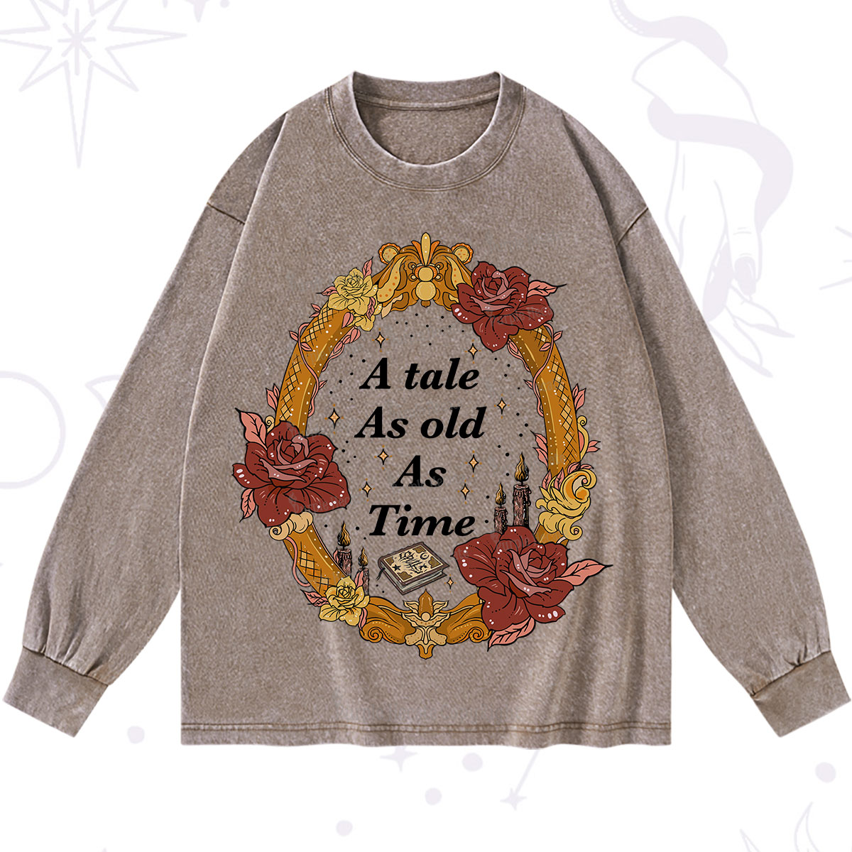 Purplehecate A Tale As Old As Time Washed Long Sleeve Shirt