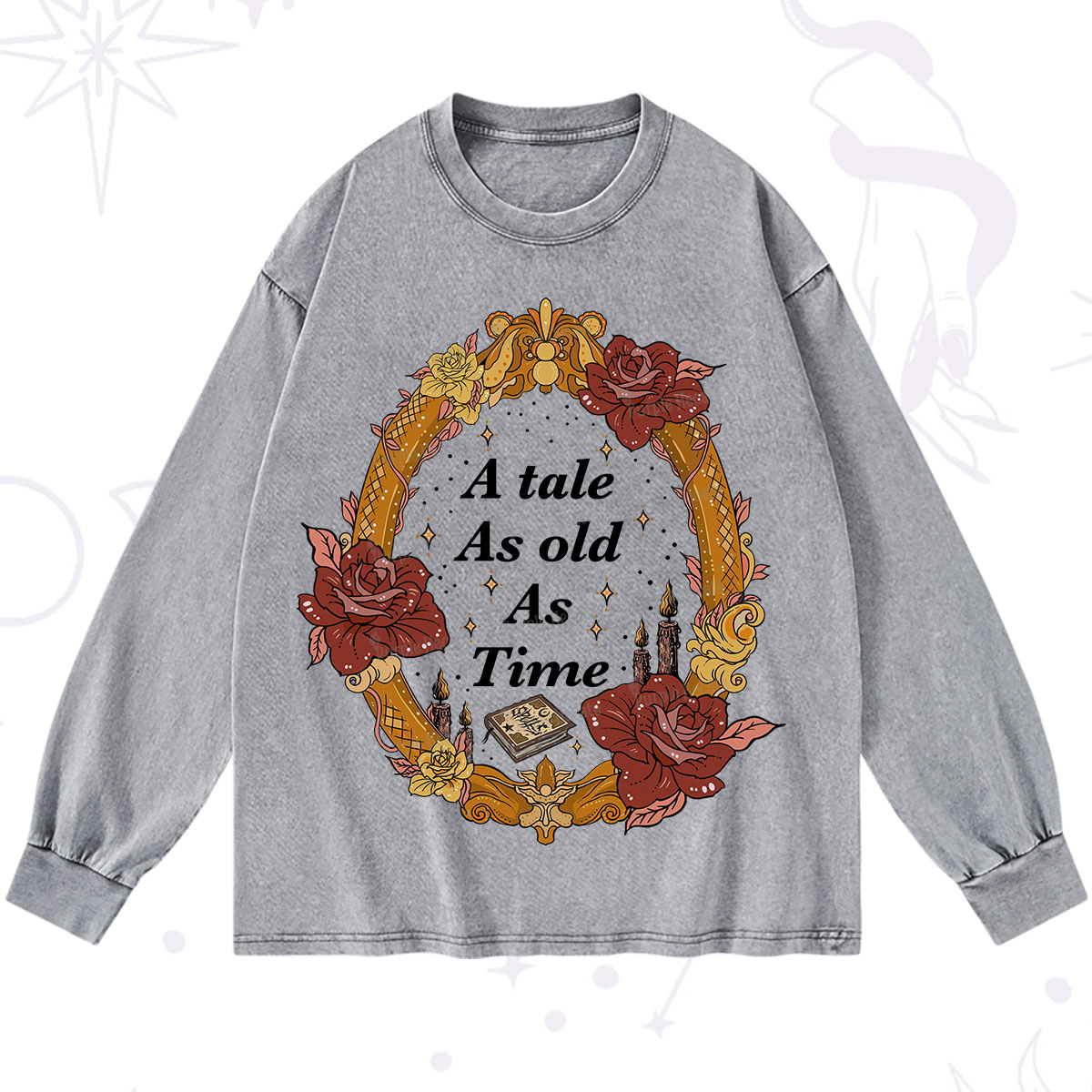 Purplehecate A Tale As Old As Time Washed Long Sleeve Shirt